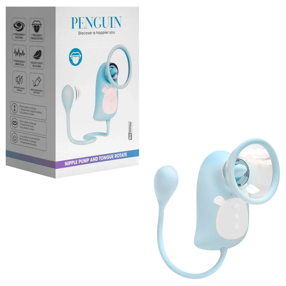 Sugador Clitoriano Penguin Língua E Bullet Vipmix