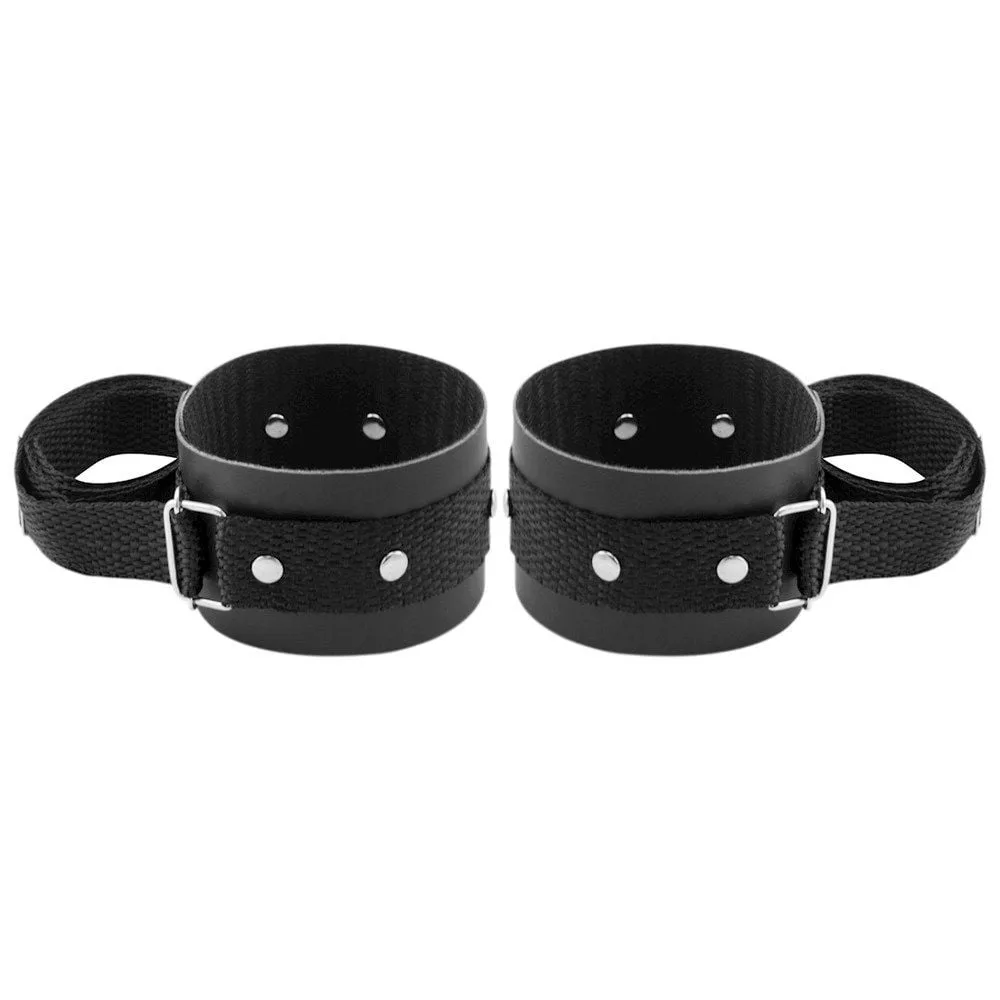 Tornozeleiras Com Regulador E Tiras 80cm Dominatrixxx