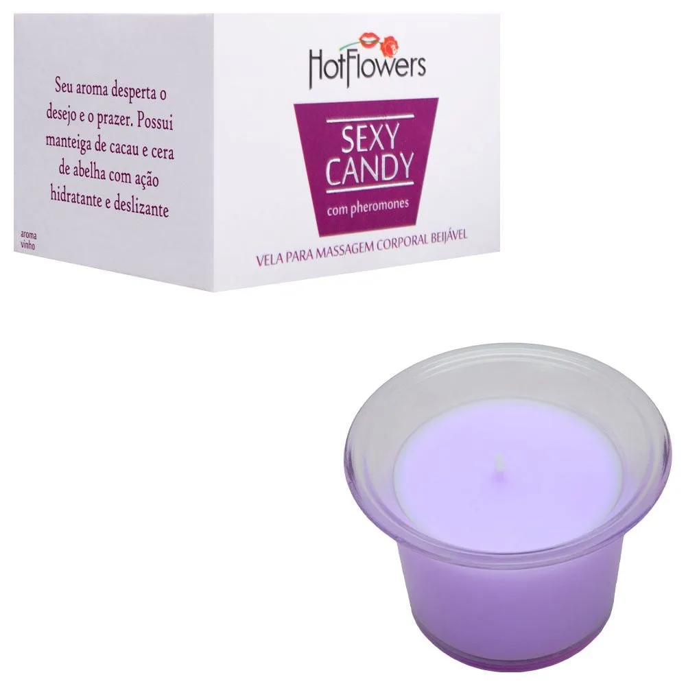Vela Aromatizante Sexy Candy 40g Hot Flowers