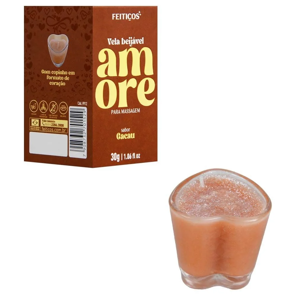 Vela Beijável Amore Delicioso óleo 30g Feitiços