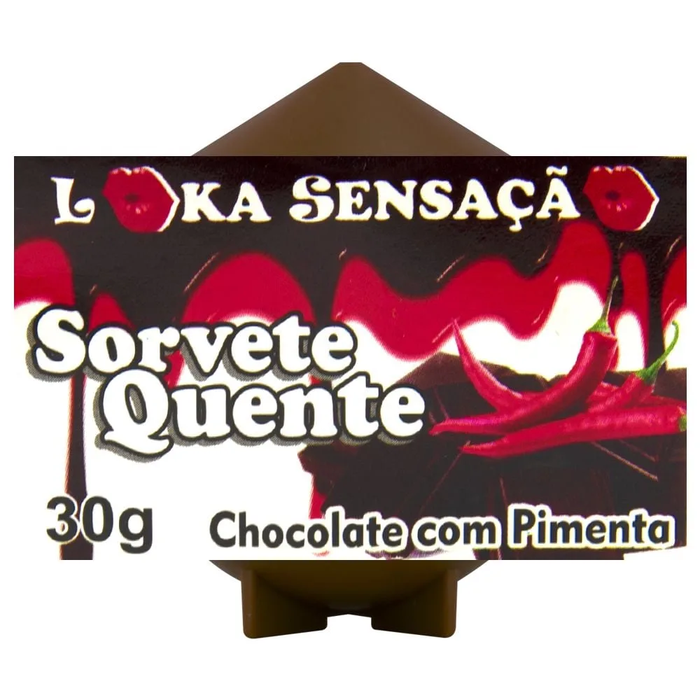 Vela Comestível Sorvete Quente 25g Loka Sensação