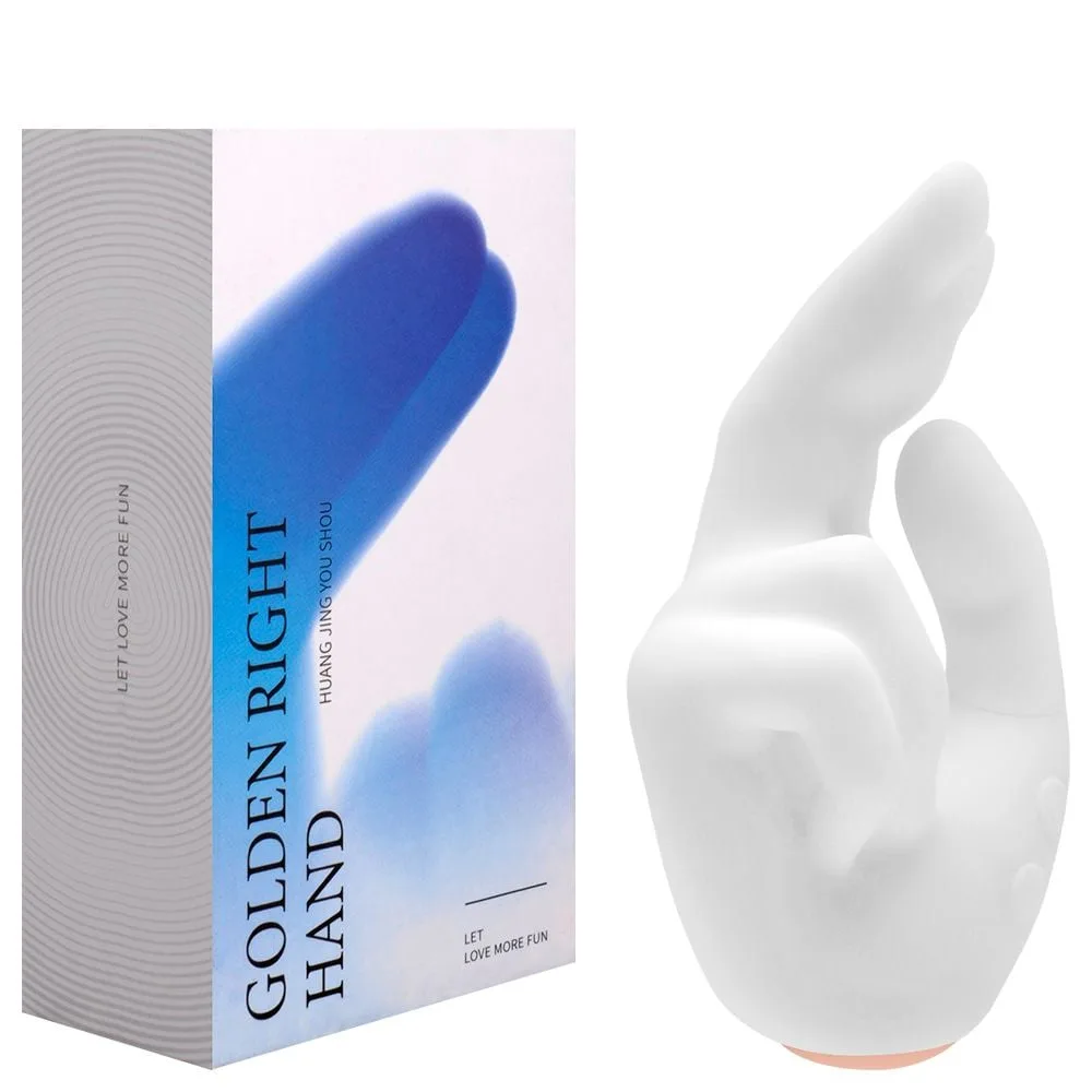Vibrador 2 Em 1 Golden Right Hand 10 Modos Vipmix