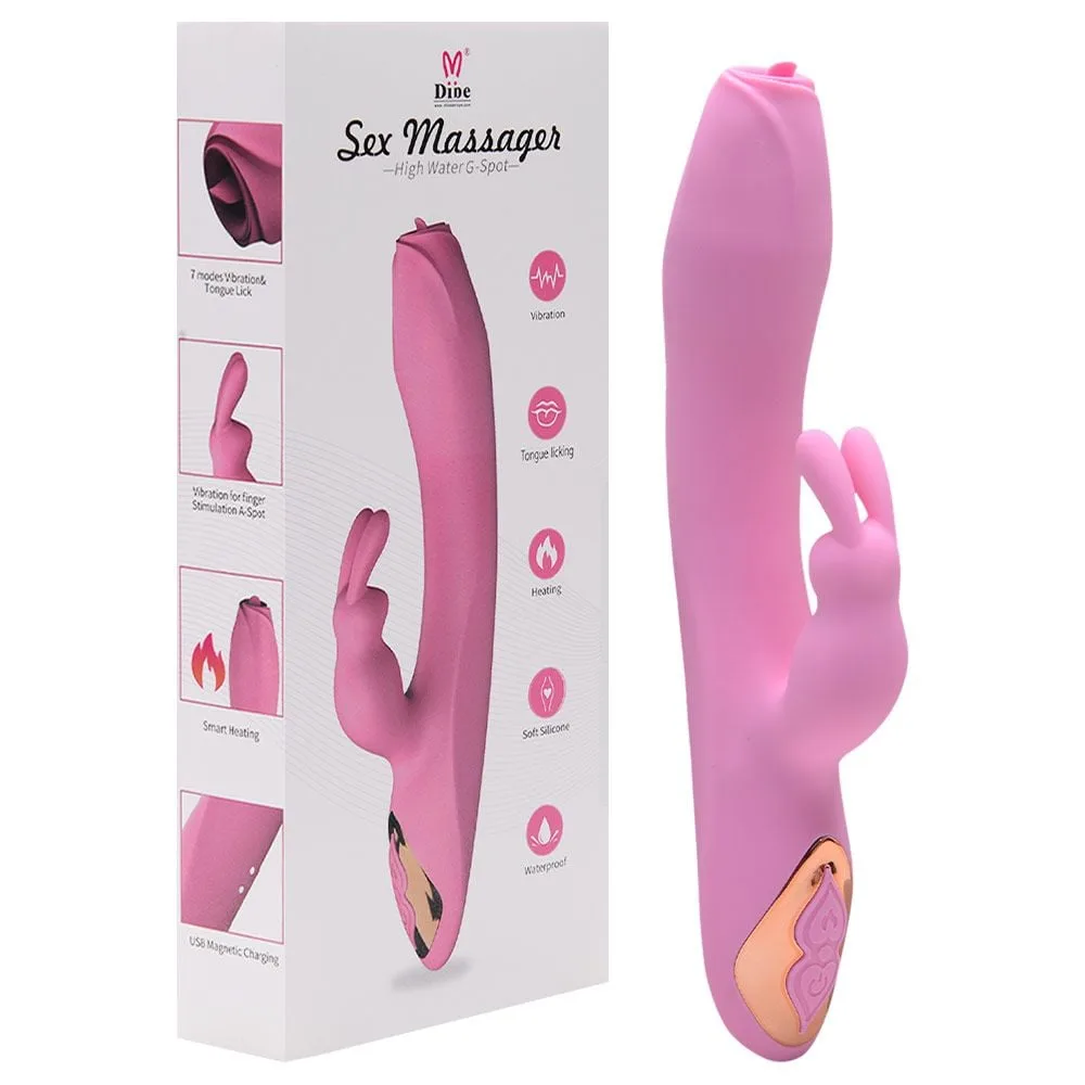 Vibrador Com Aquecimento Rabbit 7 Movimentos Vipmix