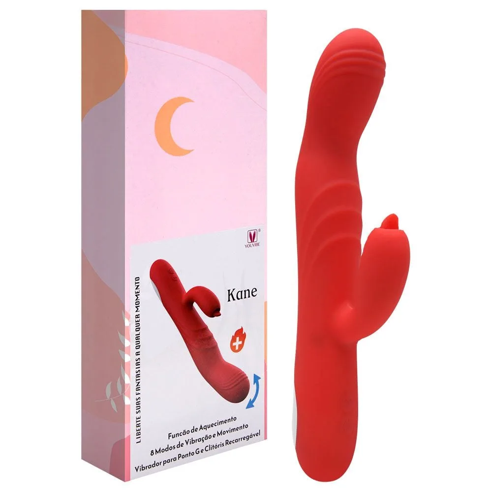 Vibrador Ponto G Usb 8 Vibrações Aquece Kane Vipmix