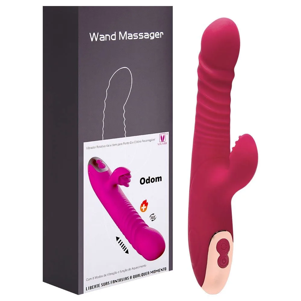 Vibrador Vai E Vem 8 Vibrações Aquece Odom Vipmix