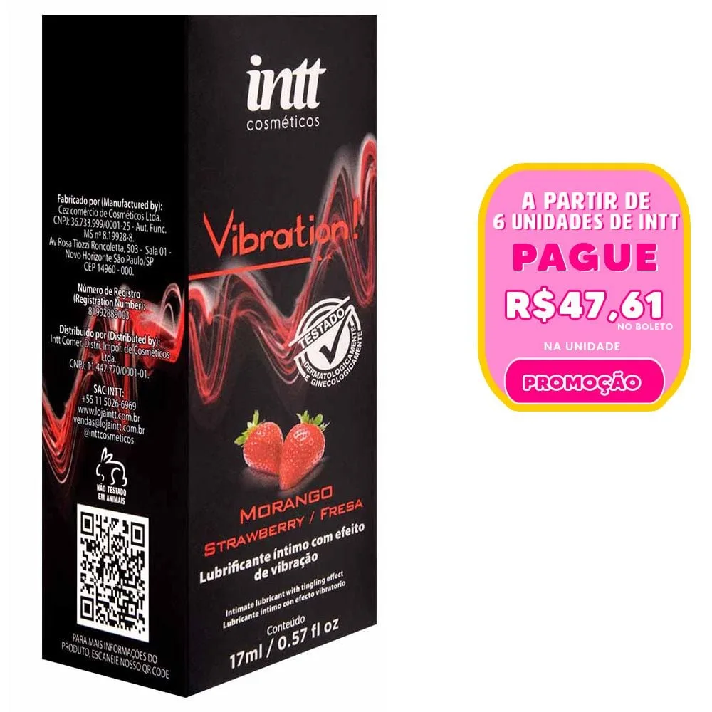 Vibration Gel Aromático Vibração Hot 17ml Intt